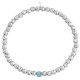 Sterling silver 925°.  Hammered beads and magnesite bracelet