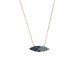 Sterling silver 925°. Mati necklace with CZ