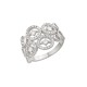 Sterling silver 925°. Circles ring with CZ