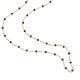 Sterling silver 925°. Rosary style 40cm necklace