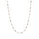 Sterling silver 925°. Rosary style tourmaline necklace
