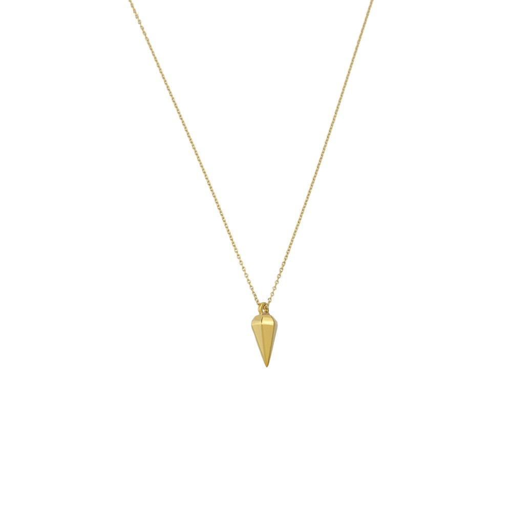 Gold 9ct. 3D diamond shaped pendant
