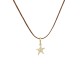 Gold 9ct. Star pendant with CZ
