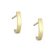 Σκουλαρίκια στικ σχέδιο κρικάκι J από χρυσό 9 καρατίων