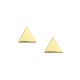 Gold 9ct. Solid triangle studs