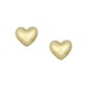 Gold 9ct. Solid heart studs