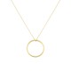 Gold 9ct. Open circle on chain necklace