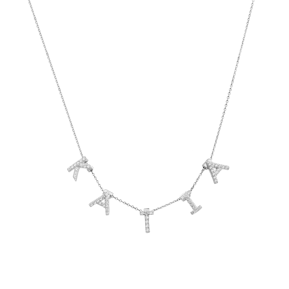 Sterling silver 925°. Necklace with choice of charms