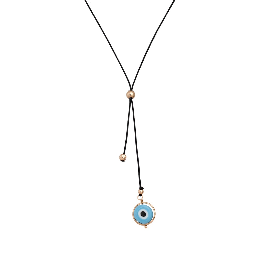 Sterling silver 925°. Y- necklace with mati