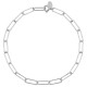 Sterling silver 925°. Long links chain bracelet