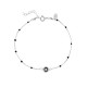Sterling silver 925°. Rosary bracelet with mati
