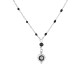 Sterling silver 925°. Rosary necklace with mati