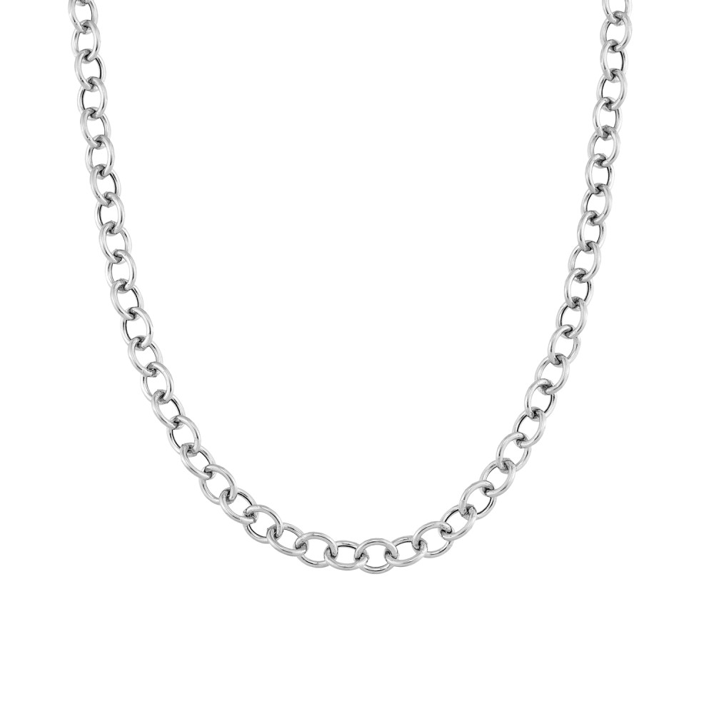 Sterling silver 925°. Large links necklace
