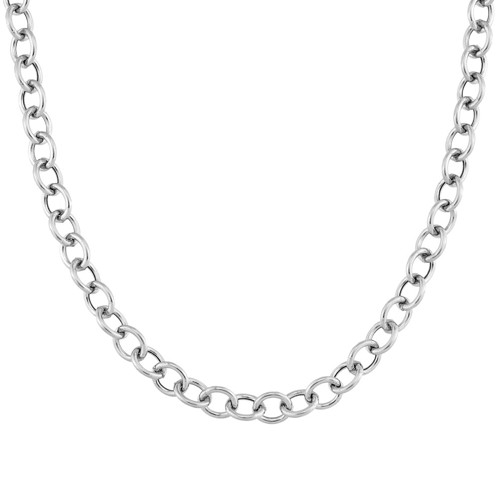 Sterling silver 925°. Large links necklace