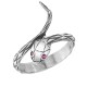 Sterling silver 925°. Serpent ring