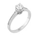 Gold 9ct .Round solitaire ring 