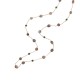 Sterling silver 925°. Malachite station necklace