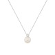 Sterling silver 925°. Pearl and CZ pendant