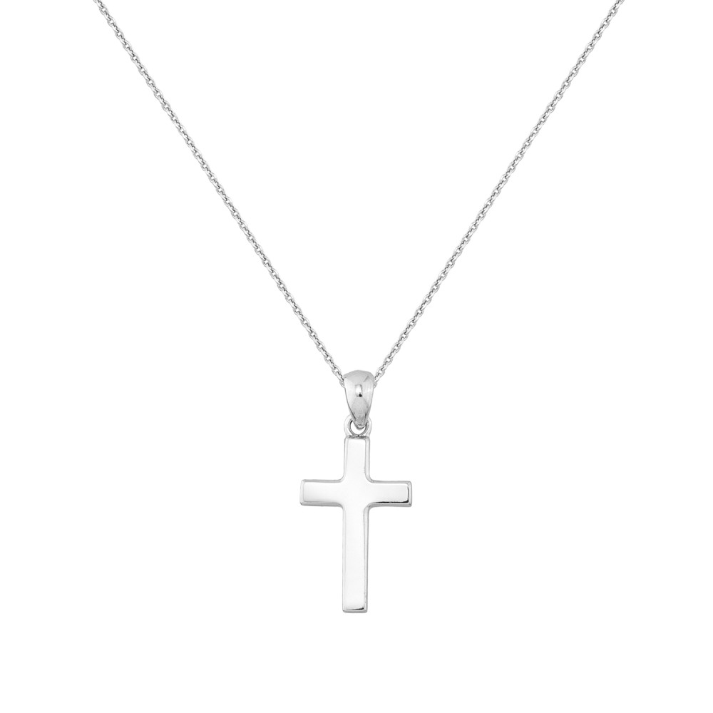 Silver Crystal Cross Necklace – Nikki Smith Designs