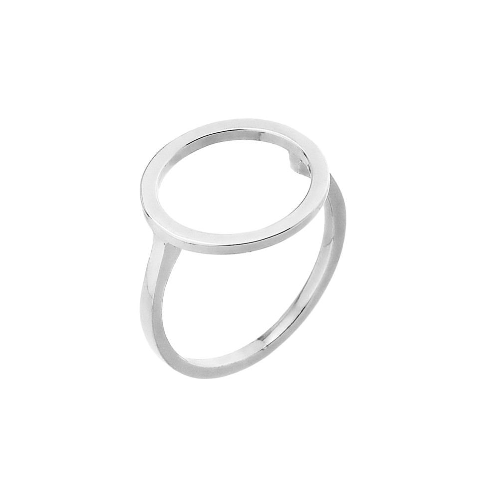 Sterling silver 925°. Open circle ring