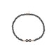 Sterling silver 925°. Hematite infinity bracelet