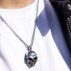 Stainless steel. Skull necklace