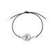 Sterling silver 925°. Siseways mati with white CZ