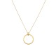 Sterling silver 925°. Open circle on chain necklace