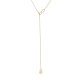 Gold 9ct. Tie-necklace with infinity