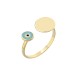 Gold 9ct. Mati and circle open ring