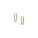Σκουλαρίκια κρίκοι μικροί με πέτρες ζιργκόν από χρυσό 9 καρατίων