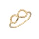 Gold 9ct. Infinity ring