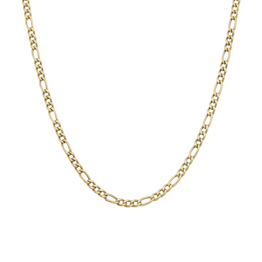 Sterling silver 925°. Figaro chain necklace