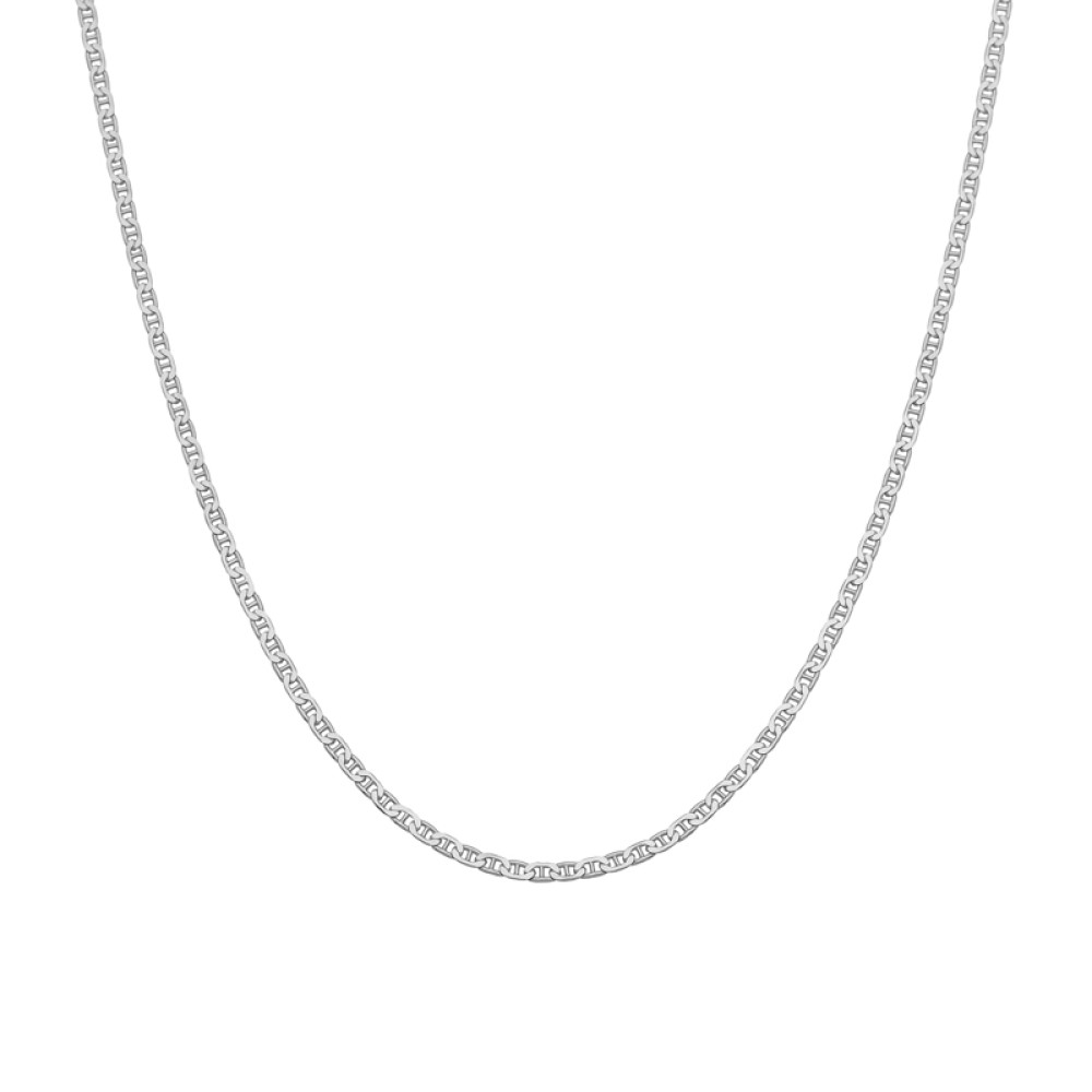 Sterling silver 925°.  Chain necklace Flat Marina
