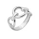 Sterling silver 925°. Round links ring