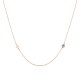 Gold 9ct. Cross and mati chain necklace