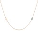 Gold 9ct. Cross and mati chain necklace