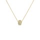Gold 9ct. Cube with CZ on chain