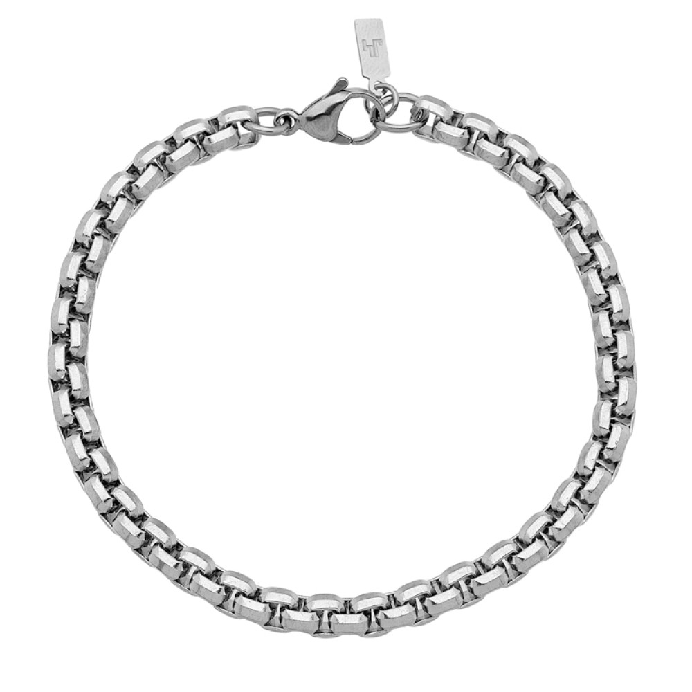 Stainless Steel. Thick unisex Box Chain bracelet