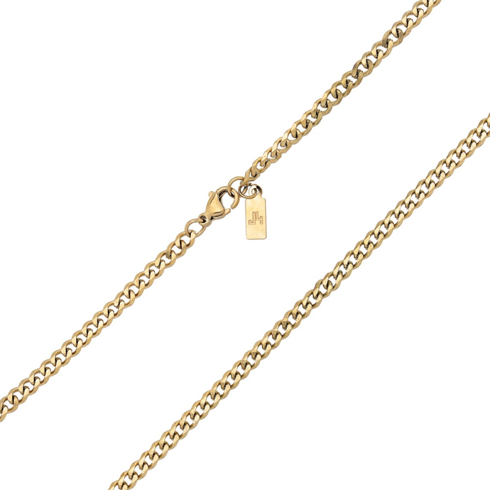 Stainless Steel. Gourmet chain necklace