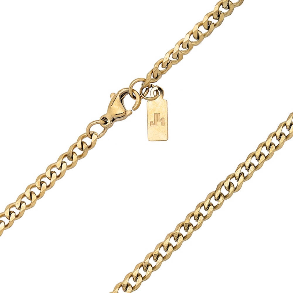 Stainless Steel. Gourmet chain necklace
