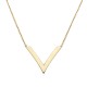 Gold 9ct. V- shaped necklace