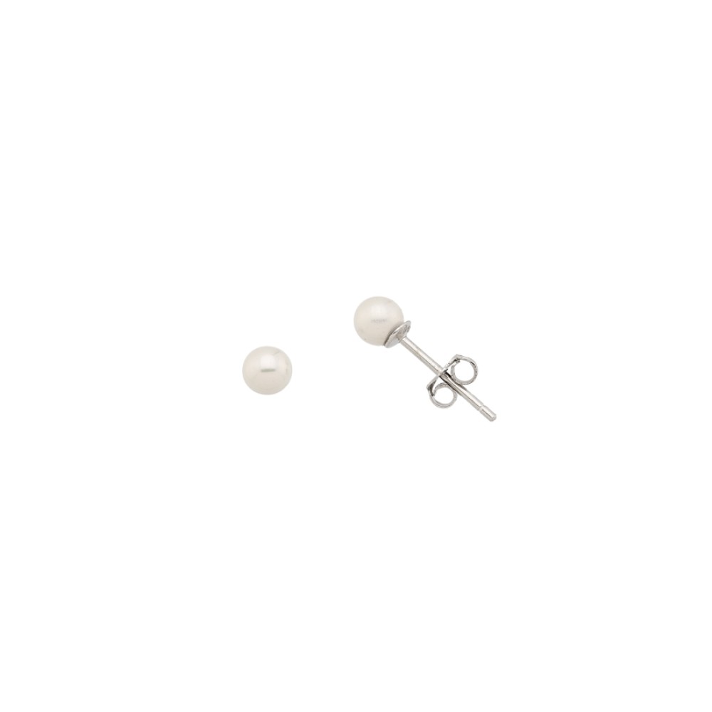Sterling silver 925°. Pearl earrings
