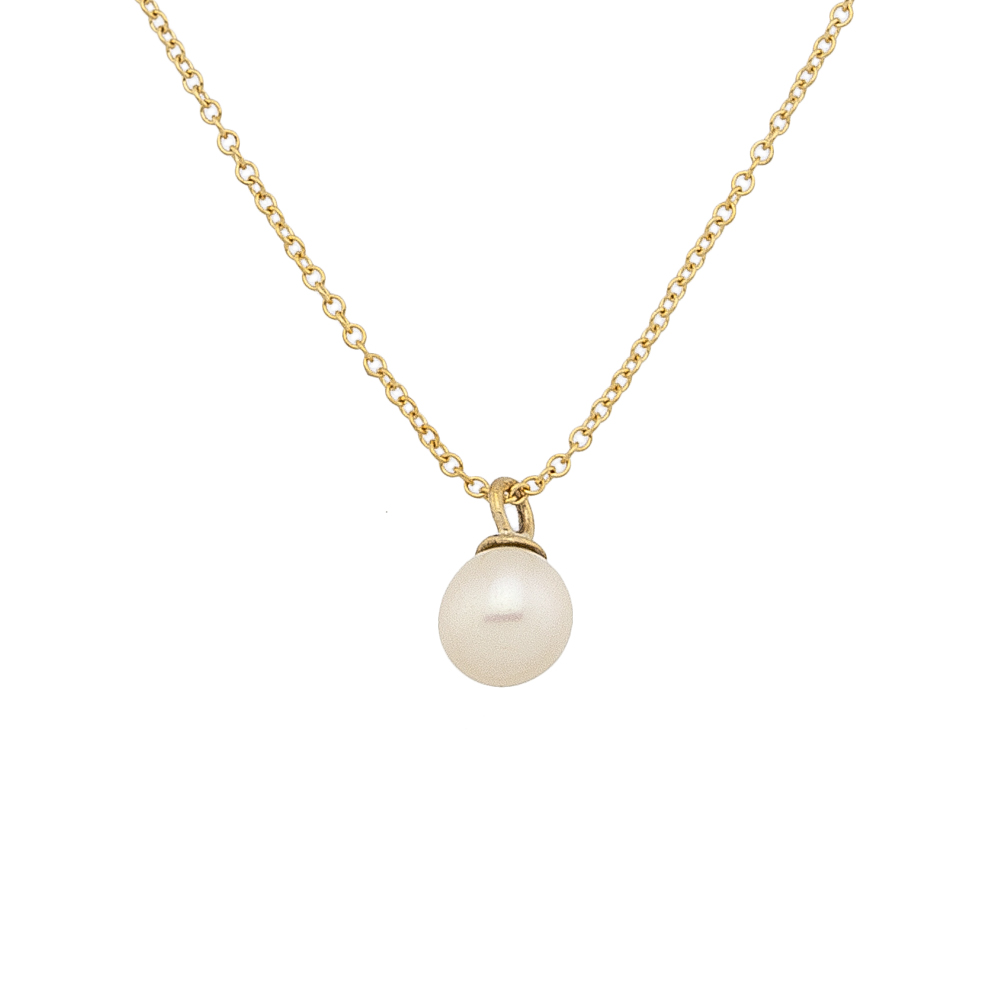 Gold 9ct. Pearl drop pendant