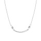 Sterling silver 925°. Double chain and link necklace