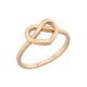 Sterling silver 925°. Infinity heart ring