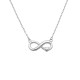 Sterling silver 925°. Infinity and heart pendant