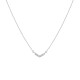 Sterling silver 925°. V pendant with CZ