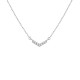 Sterling silver 925°. V pendant with CZ