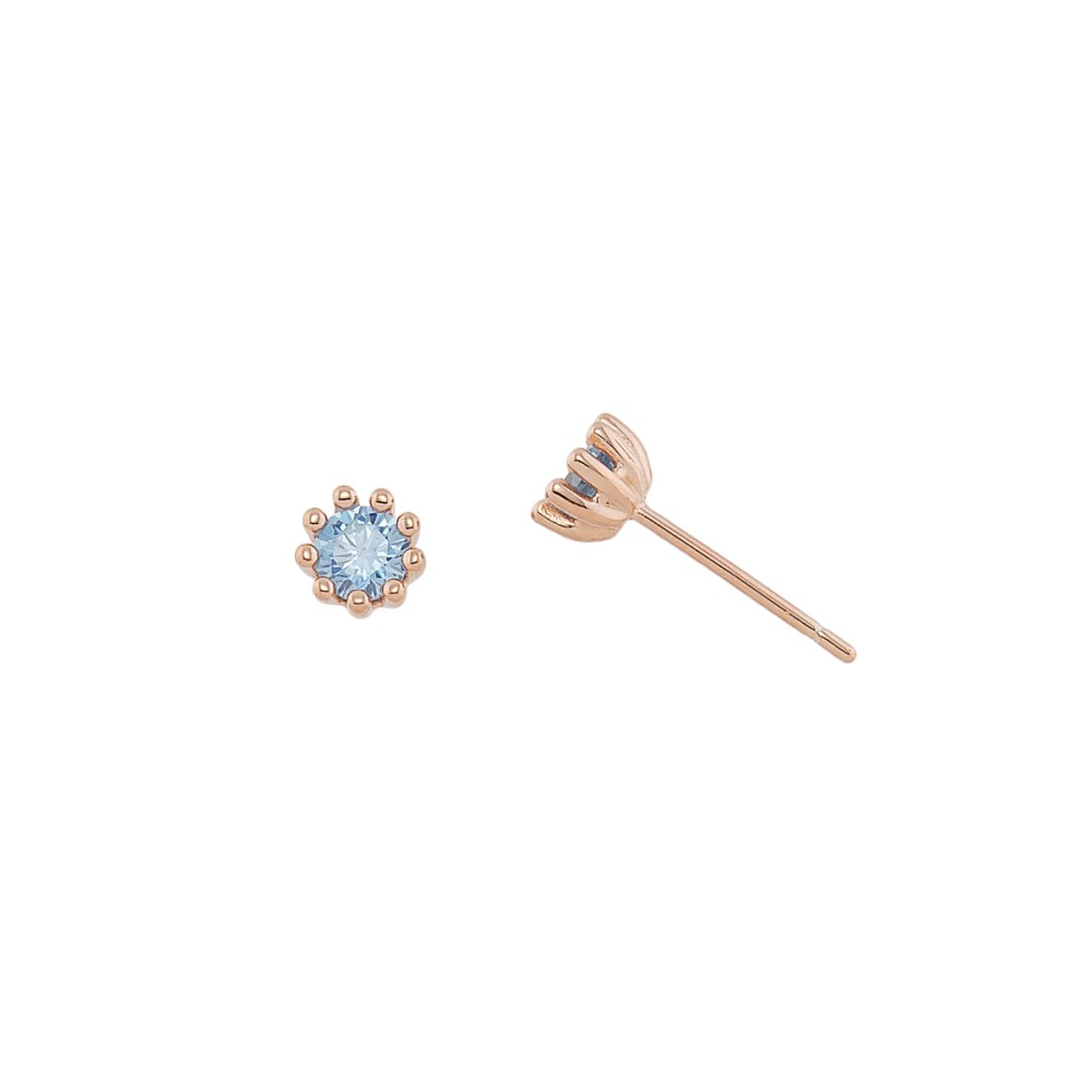 Sterling silver 925°.Sterling silver 925°. Stud earrings with CZ